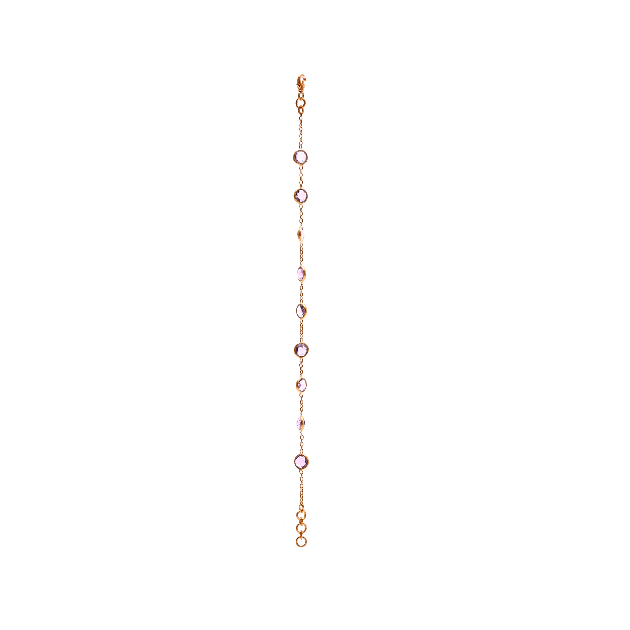 Round Beads And Chain - Aquamarine