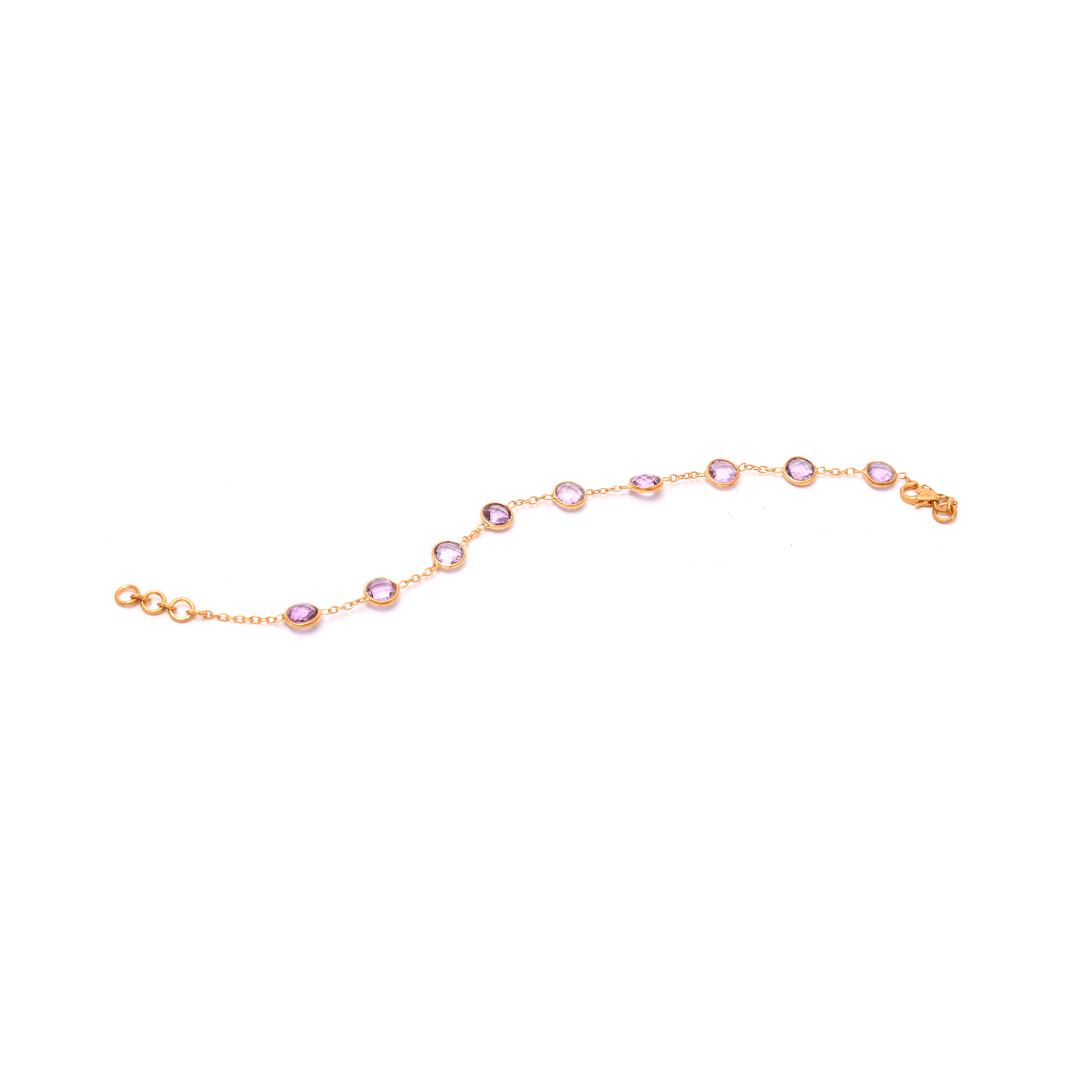 Circle Beads - Amethyst