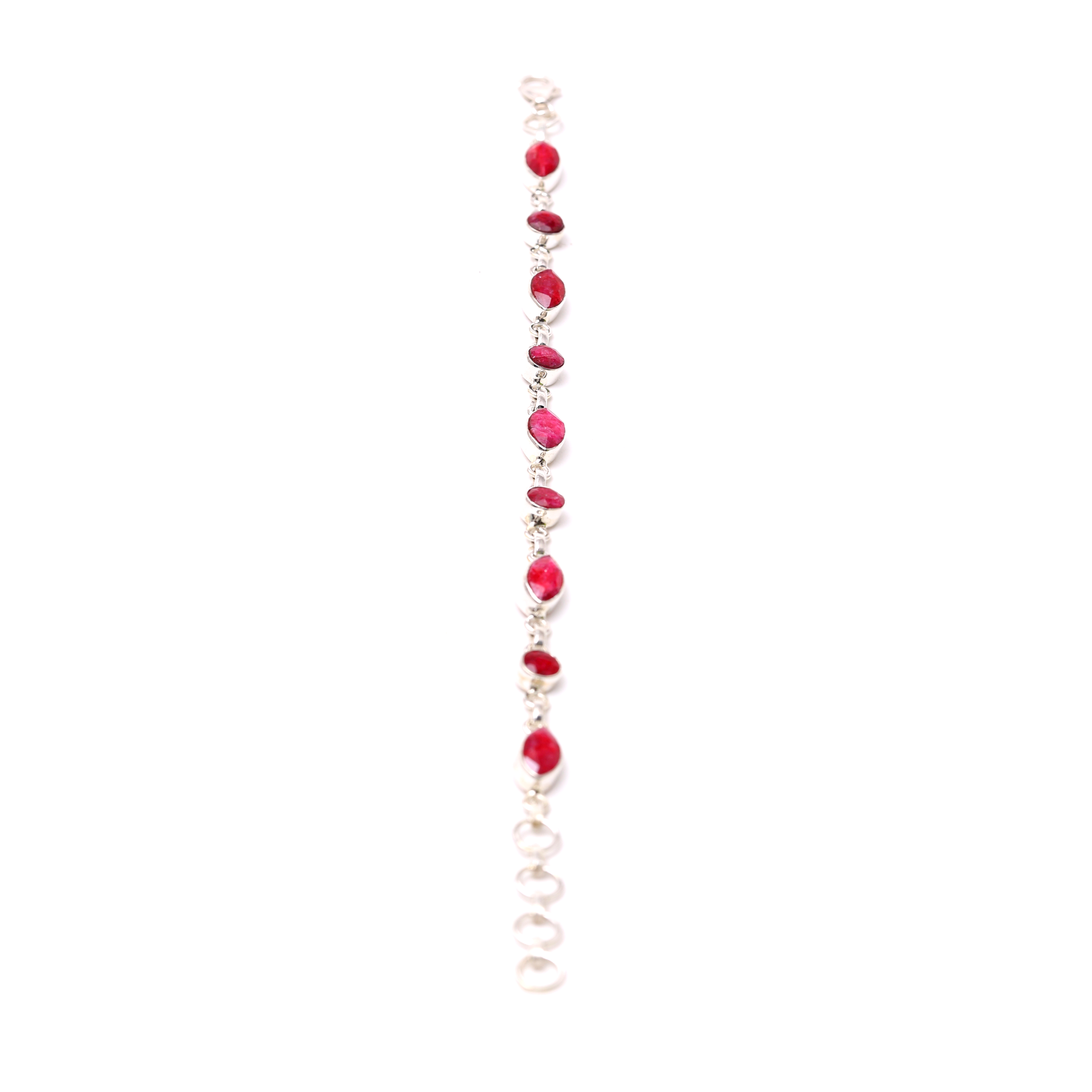 Leaf And Circle Stone - Ruby