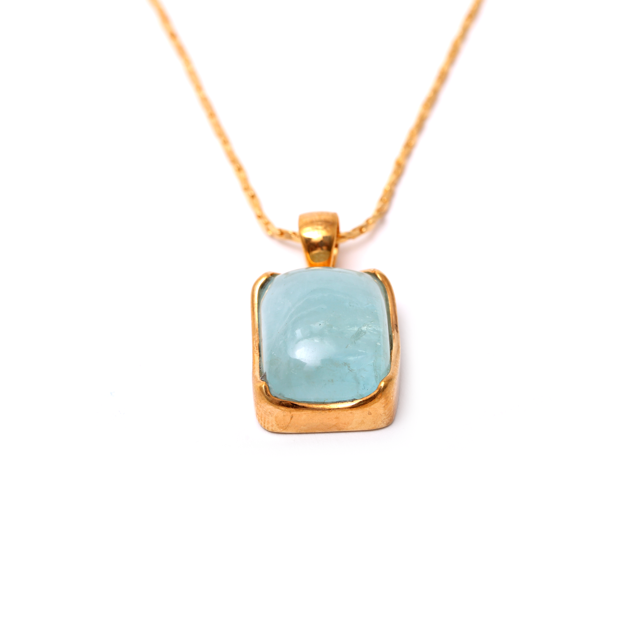 Chalcedony Pendant  - Square Shaped