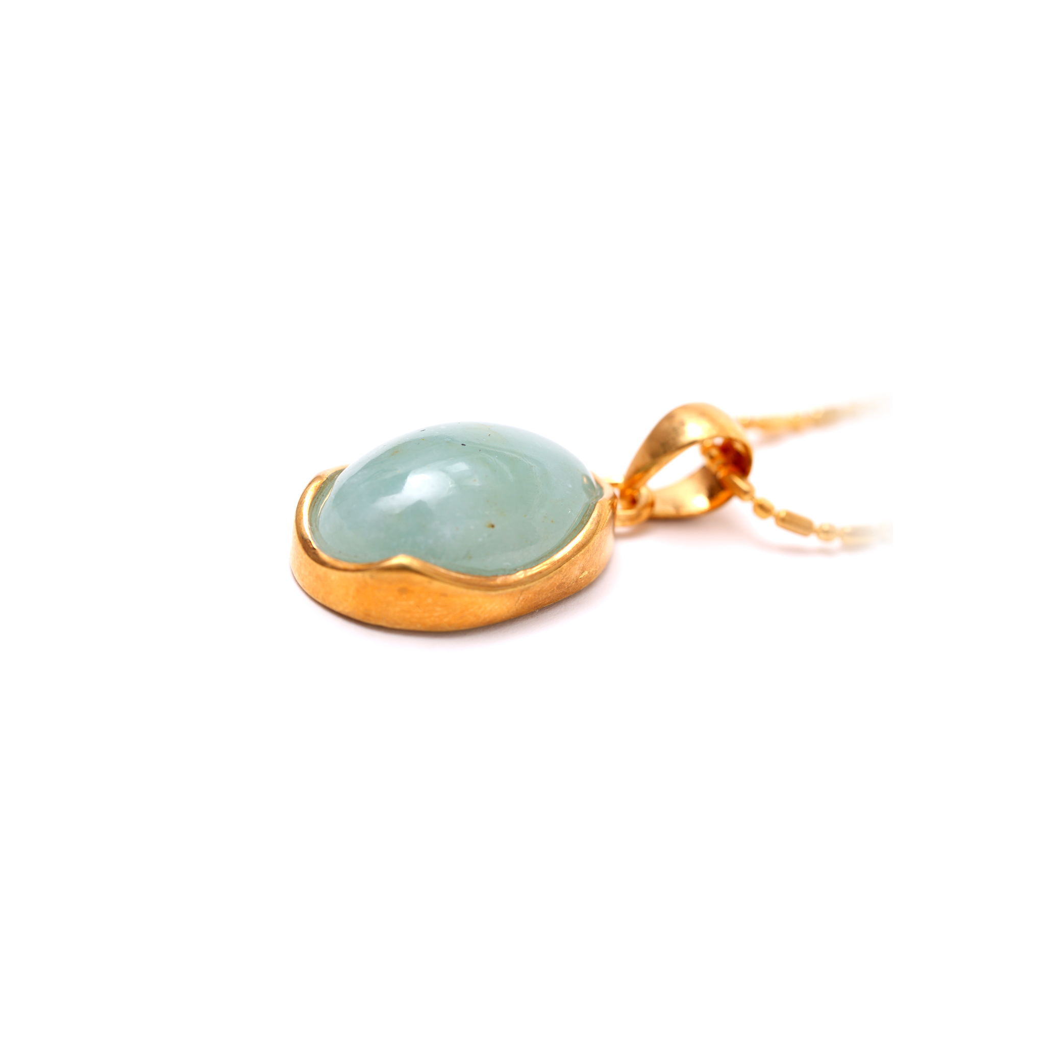 Chalcedony Pendant - Oval Shaped