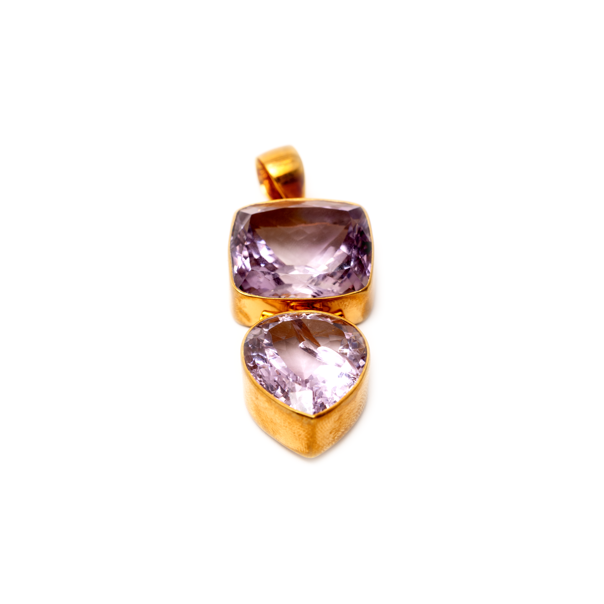 Amethyst Allure Pendant - Stone and Drop