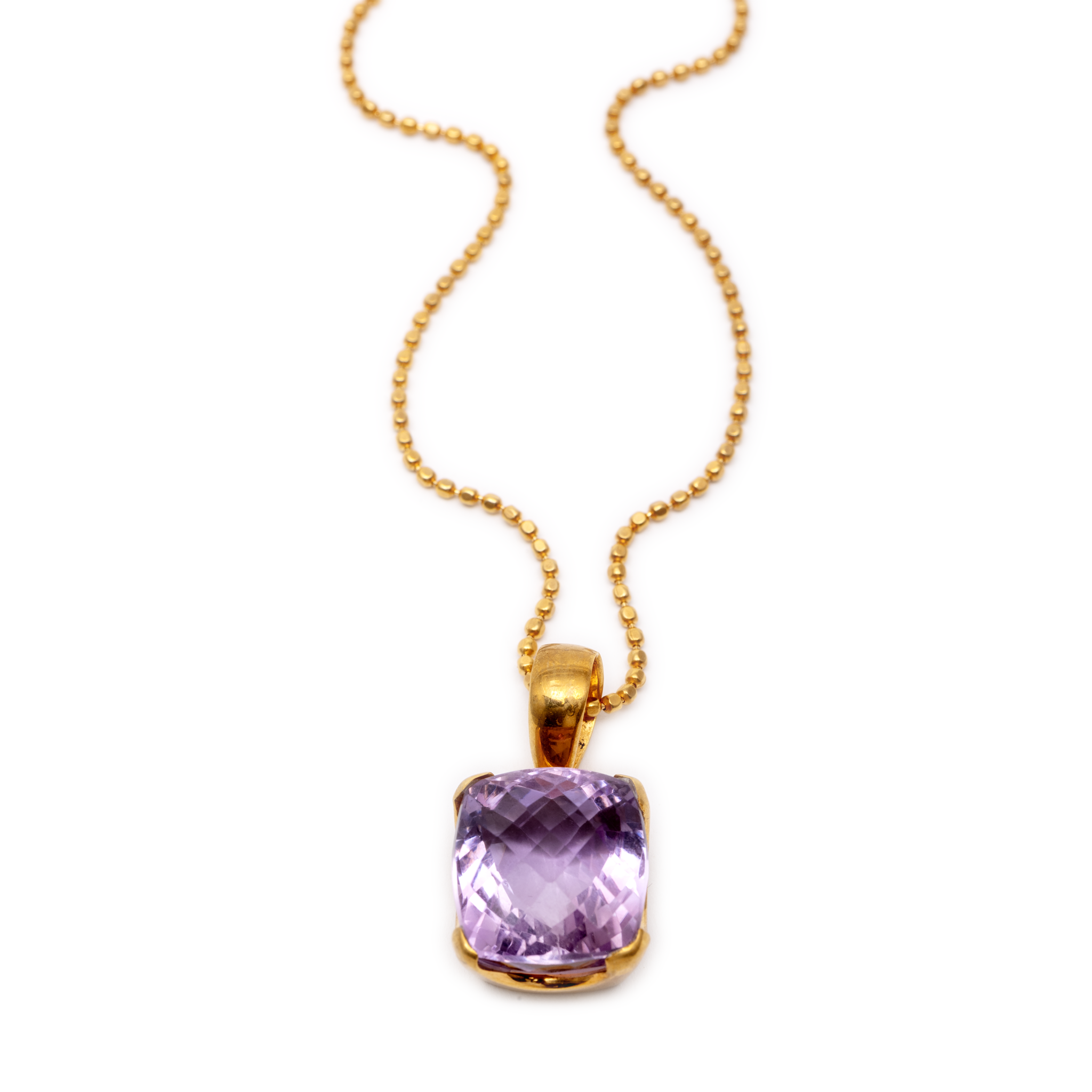 Amethyst Basic Pendant - Square shaped