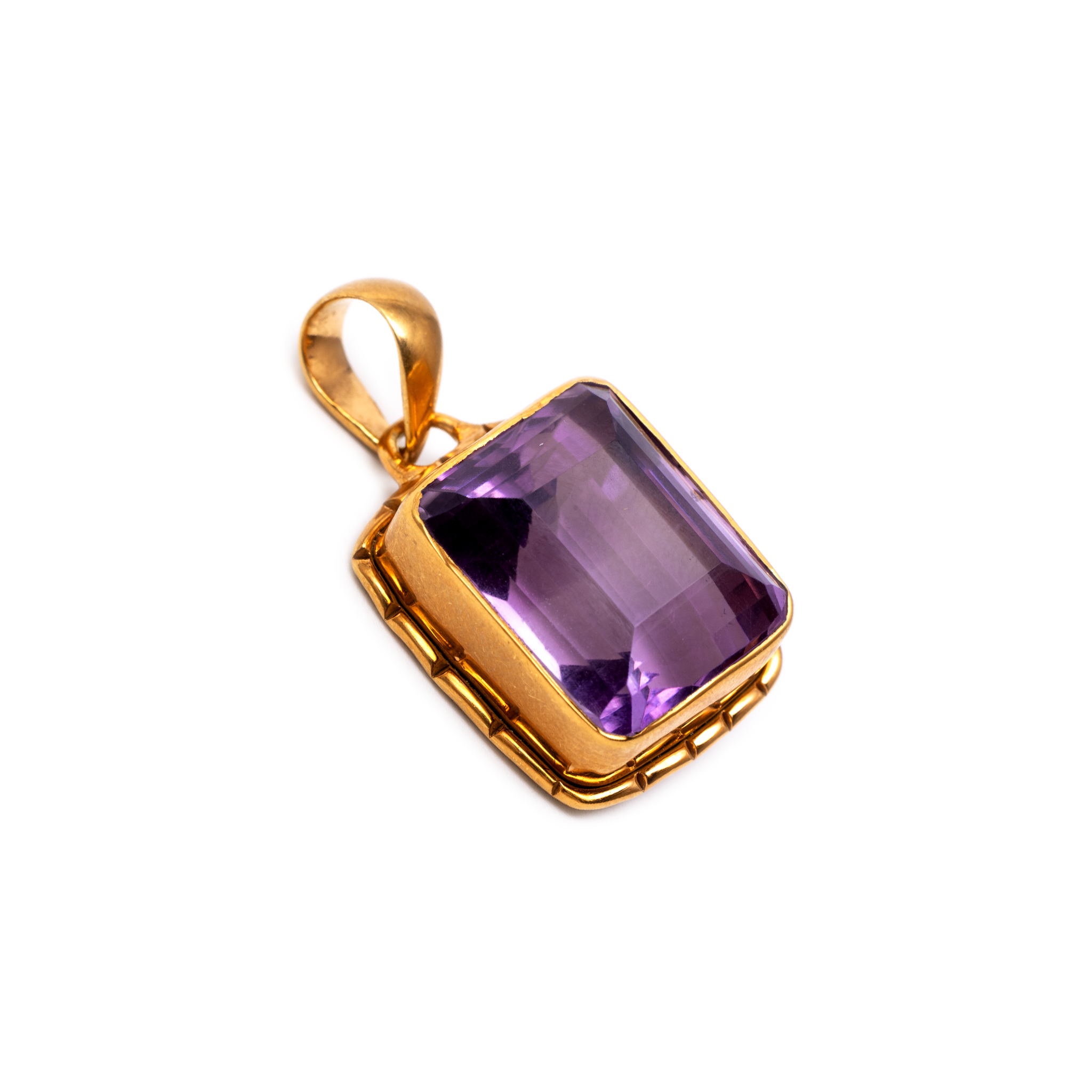 Amethyst Basic Pendant - Square shaped