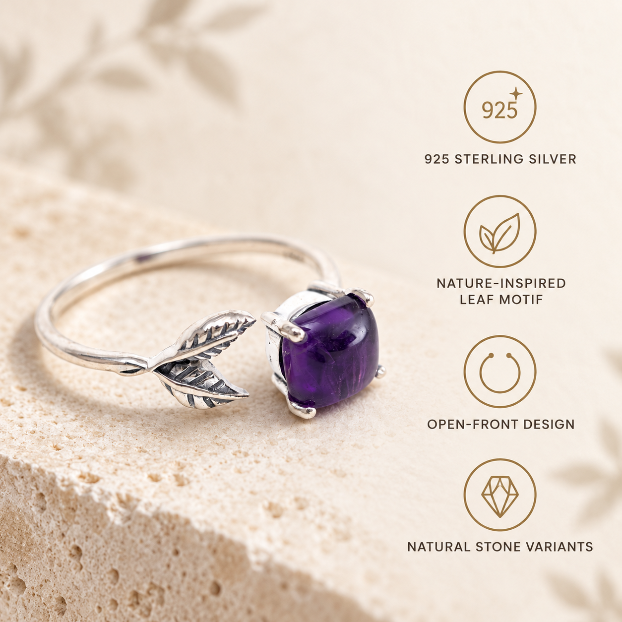 Sacred Leaf Ring