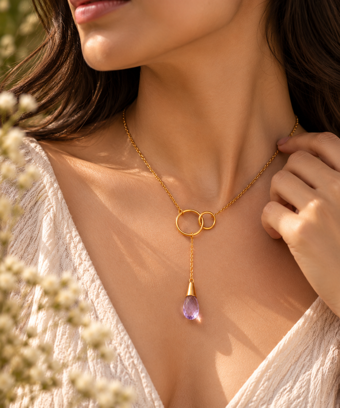 Daira Drop Necklace