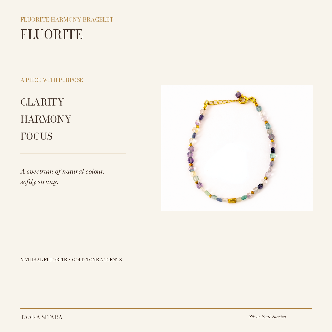 Fluorite Harmony Bracelet – stone and product story