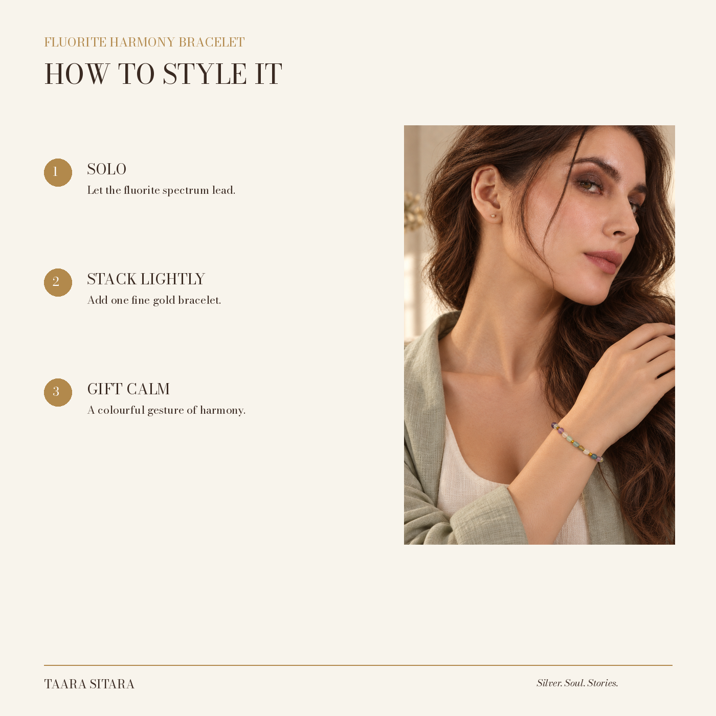 Fluorite Harmony Bracelet – styling and fit guide