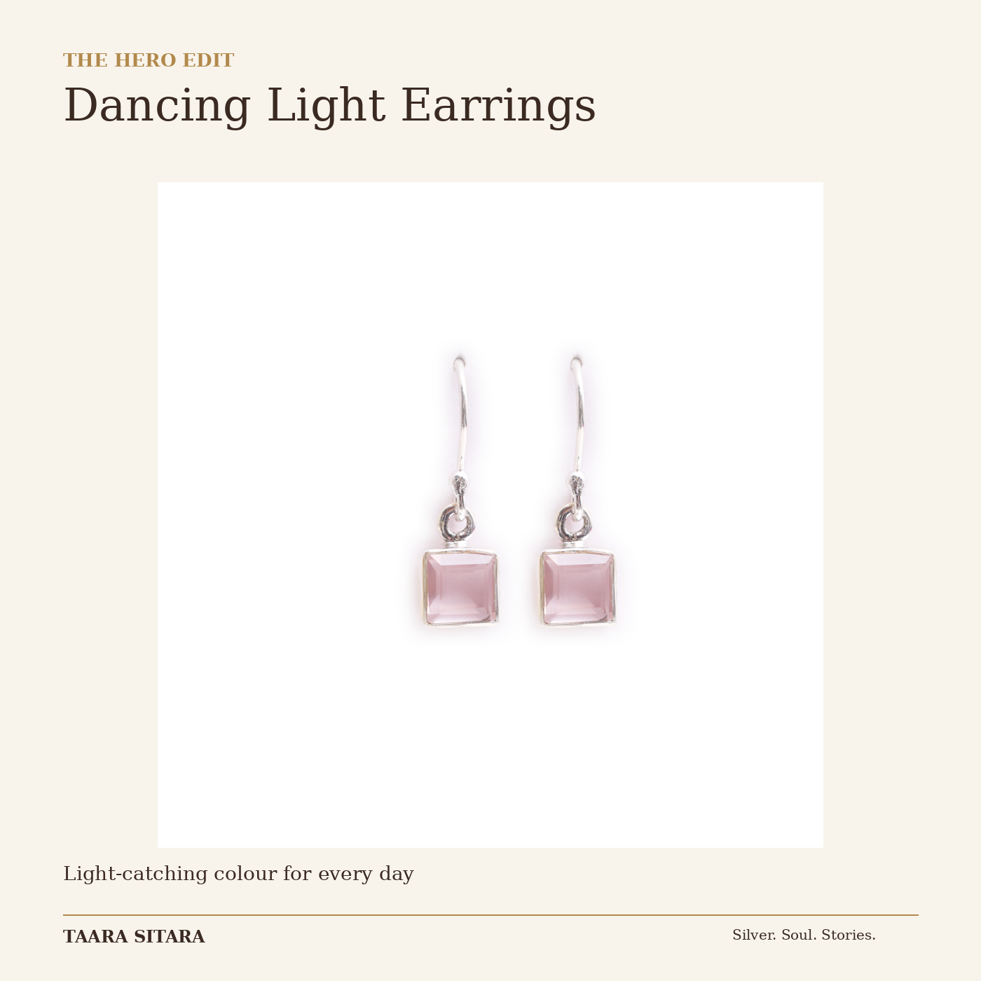 Dancing Light Earrings lifestyle creative