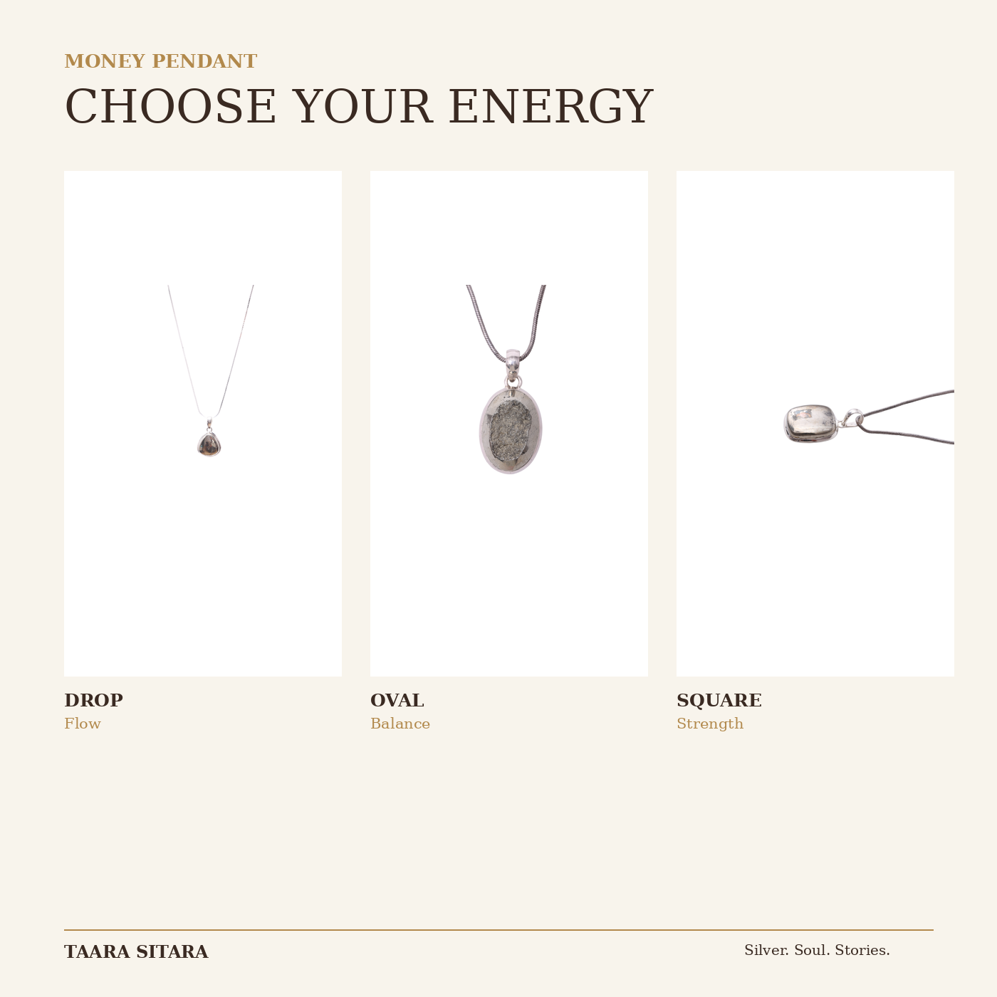 Money Pendant – three design variations