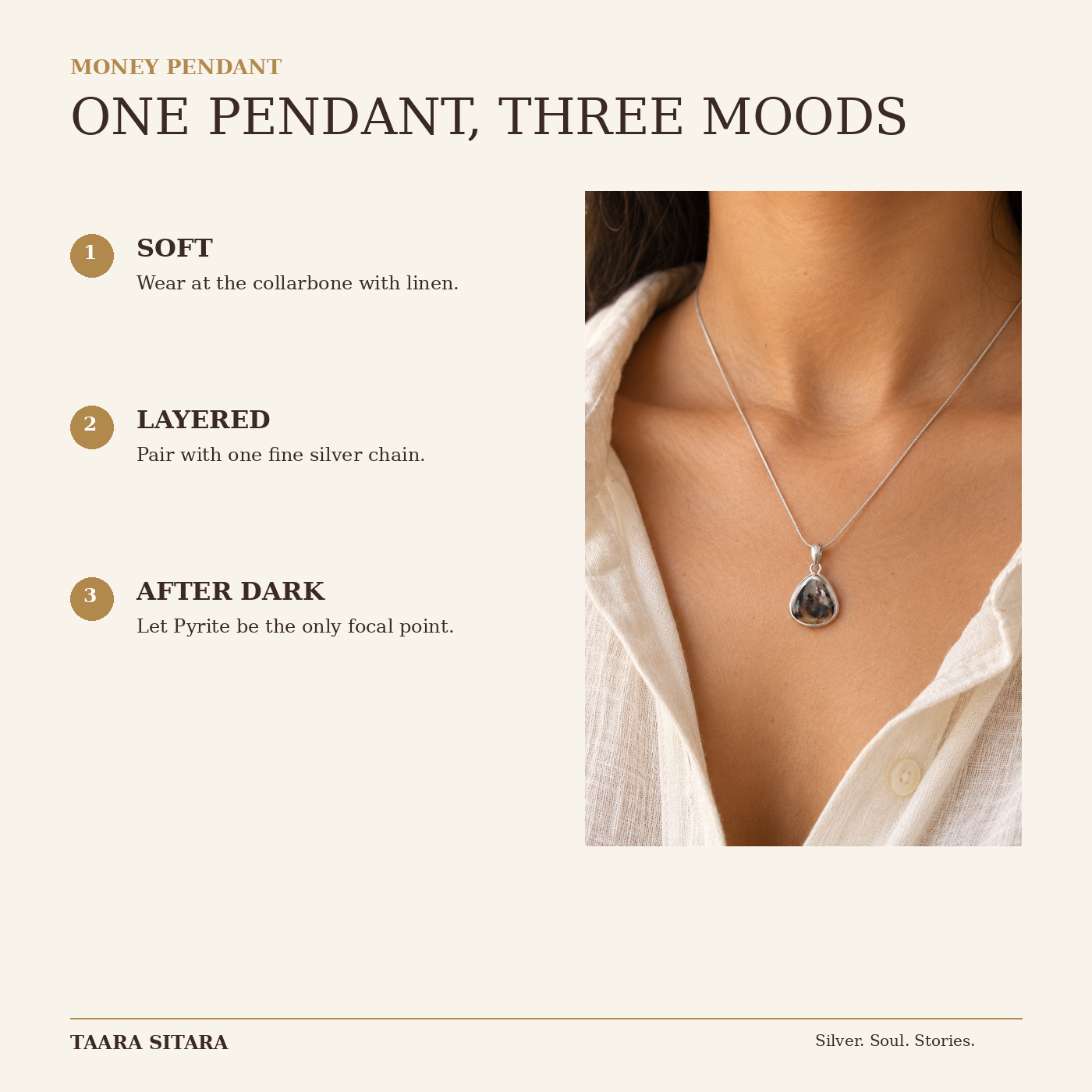 Money Pendant – styling guide