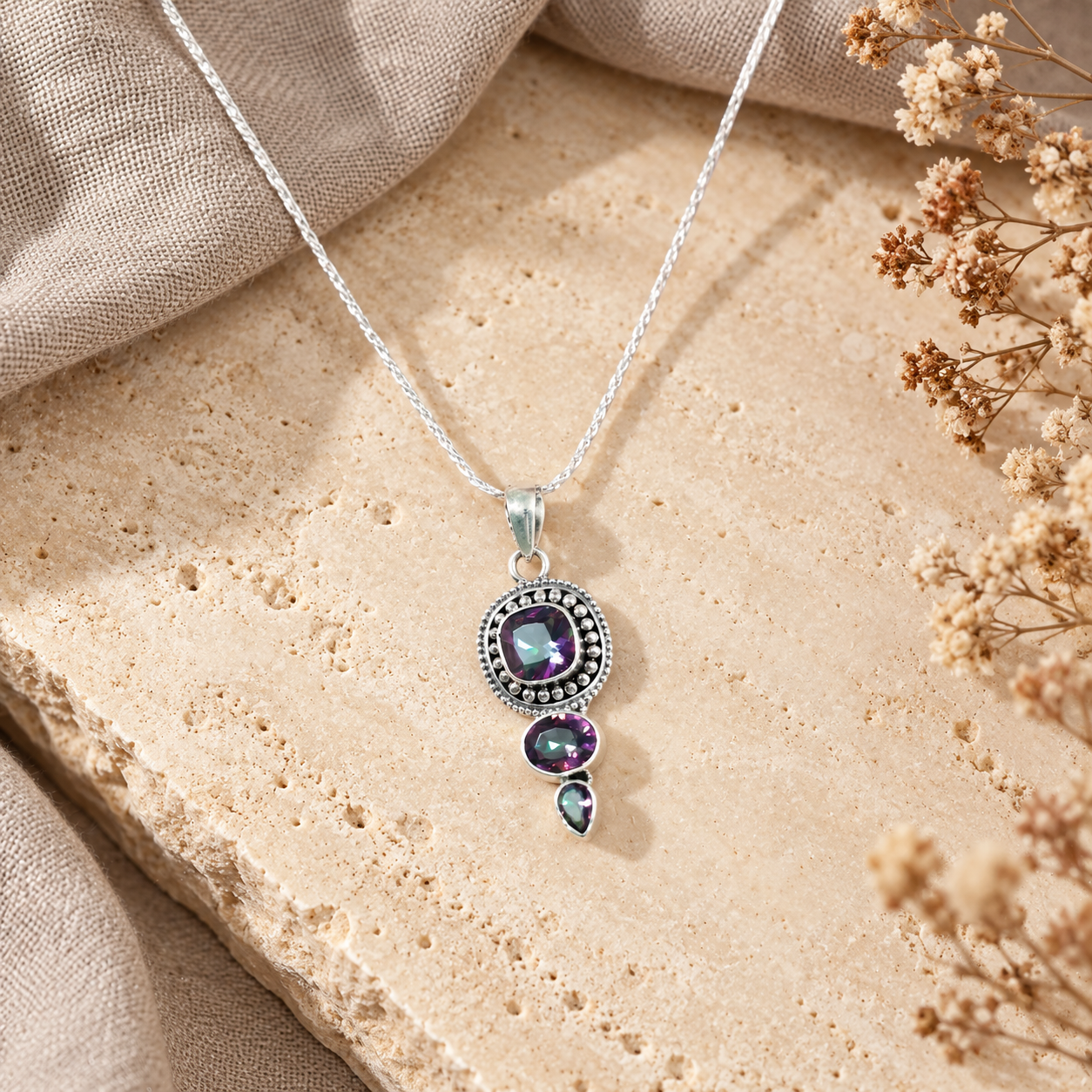 Mystic pendant necklace